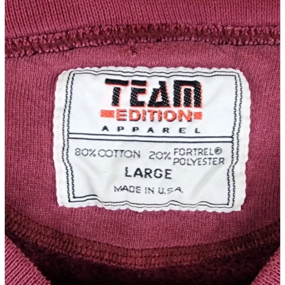 Texas A&M Aggies Sweatshirt Womens Large Maroon Embroidered Distressed Vintage - Picture 3 of 9